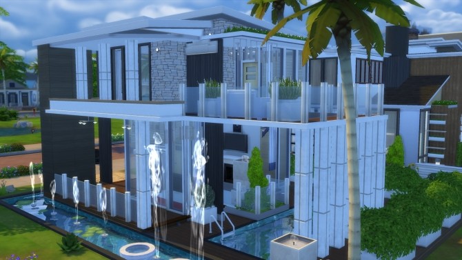Sims 4 20x15 small modern family home by Kompaktive at Mod The Sims