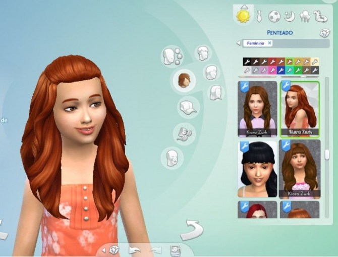 Sims 4 Isabella Hair for Girls at My Stuff