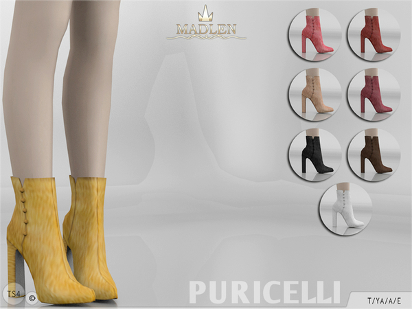 Sims 4 Madlen Puricelli Boots by MJ95 at TSR
