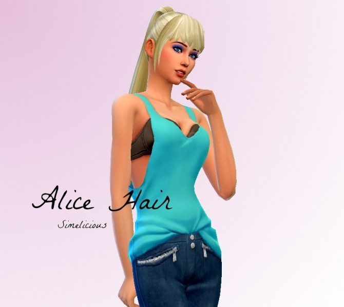 Sims 4 Alice Hair at Simelicious
