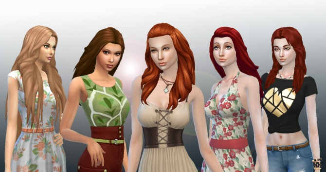 Long Hair Pack 6 at My Stuff » Sims 4 Updates