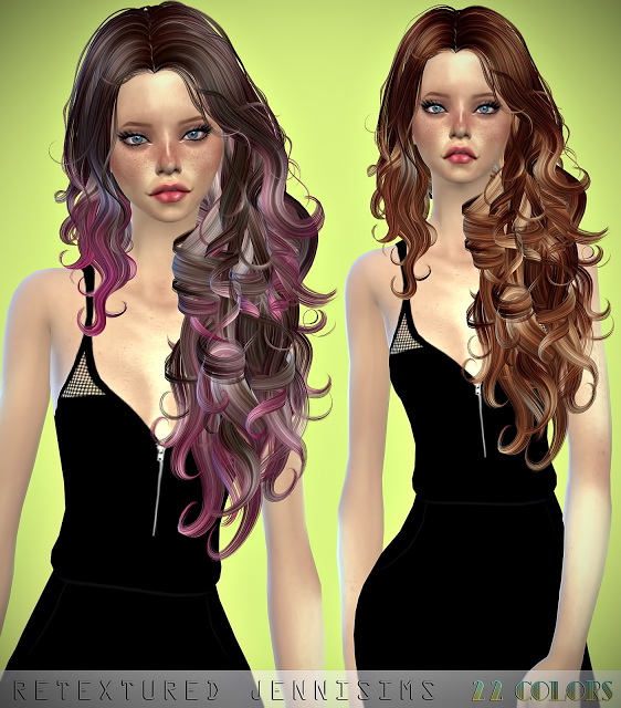 Sims 4 Newsea Chambers Hair retexture at Jenni Sims