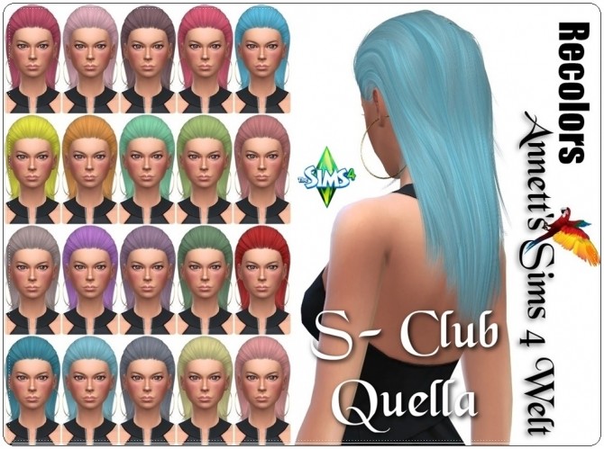 Sims 4 S Club Quella Hair Recolors at Annett’s Sims 4 Welt