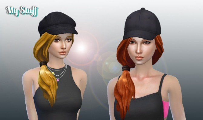 Sims 4 Side Pony Hair at My Stuff