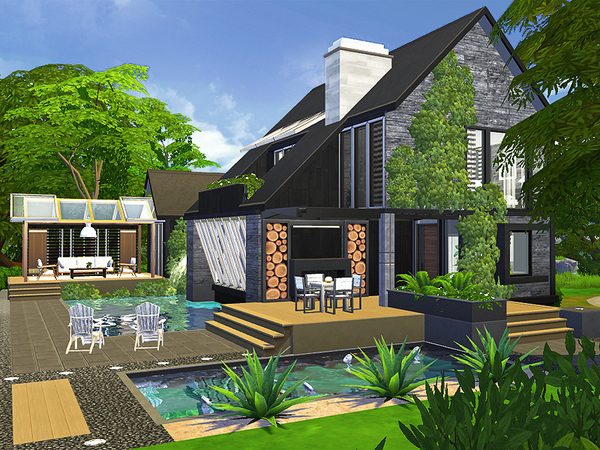 Sims 4 Walton house by Rirann at TSR