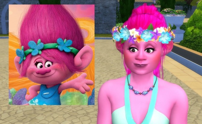 Sims 4 Poppy Troll by Snowhaze at Mod The Sims