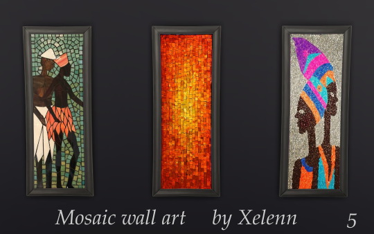 Sims 4 Mosaic wall art at Xelenn