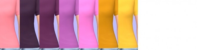 Sims 4 Off Shoulder Top Recolors at Tukete