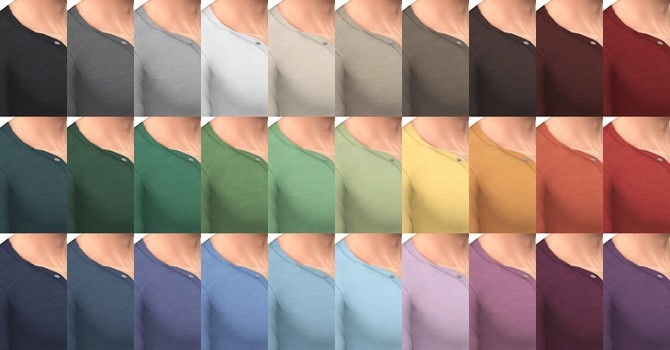 Sims 4 Mirage Henley Shirt by Rope at Simsontherope