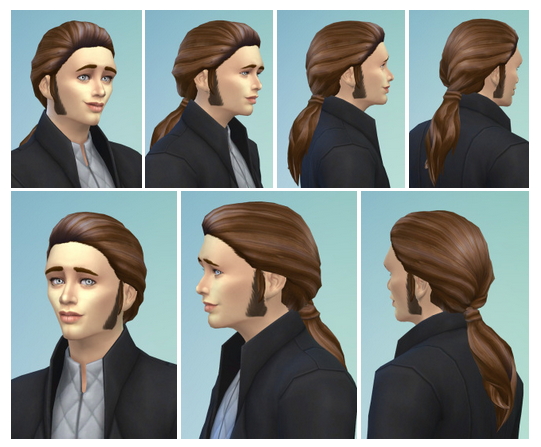 Sims 4 Louis Ponytail at Birksches Sims Blog