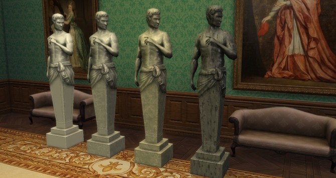 Sims 4 Phillippe of Aznac statue from TS3 by TheJim07 at Mod The Sims