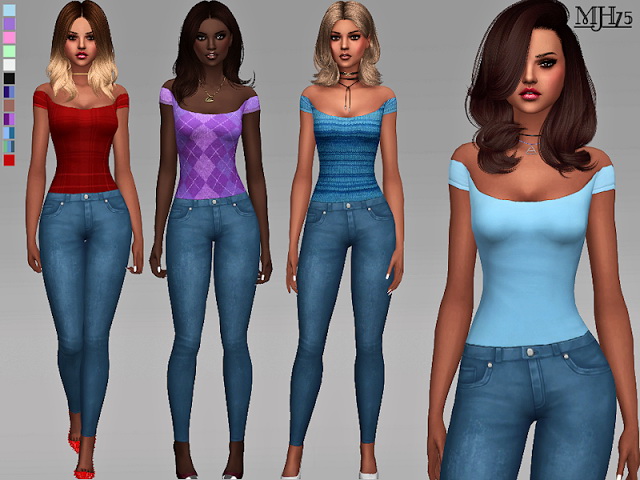 Sims 4 Staryu Outfit by Margeh75 at Sims Addictions