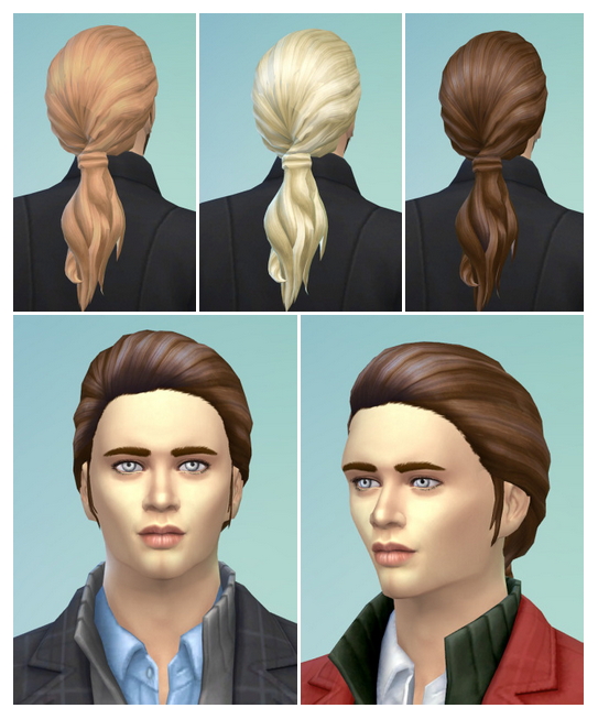 Sims 4 Louis Ponytail at Birksches Sims Blog