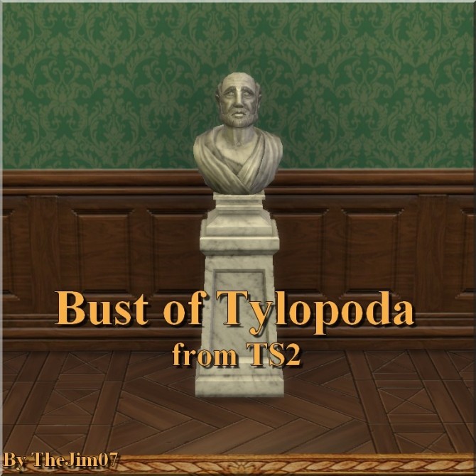 Sims 4 Bust of Tylopoda statue from TS2 by TheJim07 at Mod The Sims