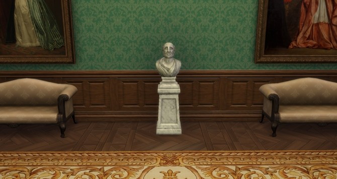 Sims 4 Bust of Tylopoda statue from TS2 by TheJim07 at Mod The Sims