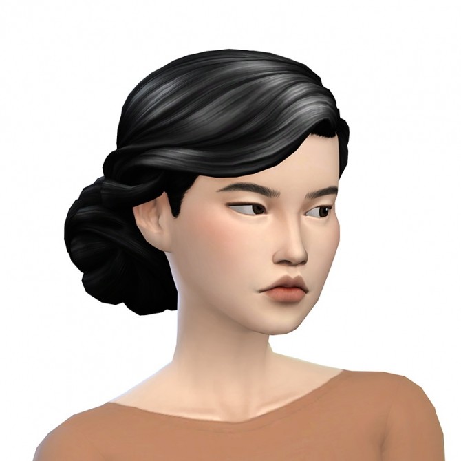 Sims 4 Vintage Glamour Updo recolors at Deeliteful Simmer