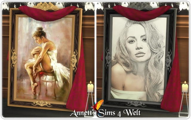 Sims 4 TS3 to TS4 Rococo Paintings at Annett’s Sims 4 Welt