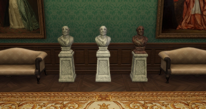 Ts2 Statues Bust of Tylopoda statue from TS2 by TheJim07 at Mod The Sims » Sims 4 ...