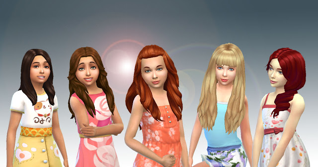 Sims 4 Girls Long Hair Pack 8 at My Stuff