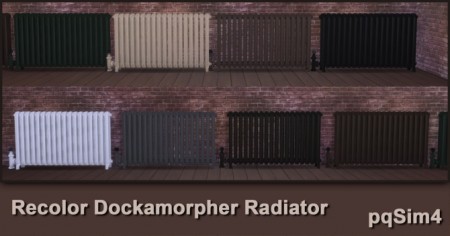Dockamorpher’s radiator recolors by Mary Jiménez at pqSims4