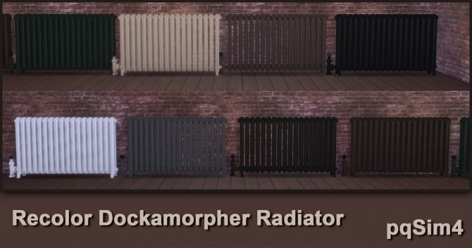 Sims 4 Dockamorphers radiator recolors by Mary Jiménez at pqSims4