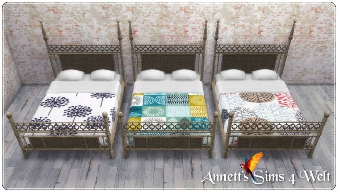 Sims 4 TS3 to TS4 Maritim Bed Recolors by Annett85 at Annett’s Sims 4 Welt