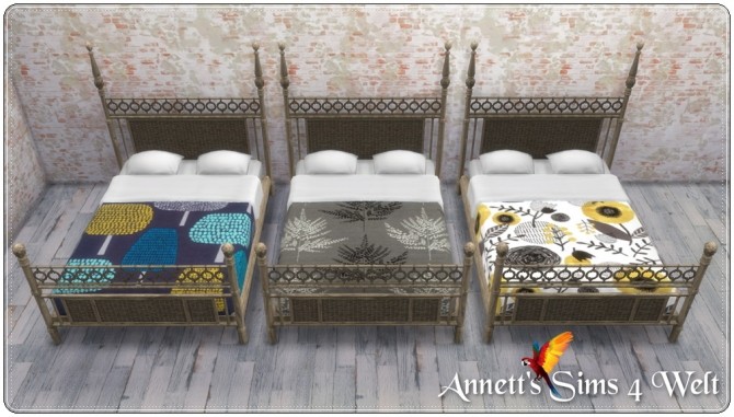 Sims 4 TS3 to TS4 Maritim Bed Recolors by Annett85 at Annett’s Sims 4 Welt