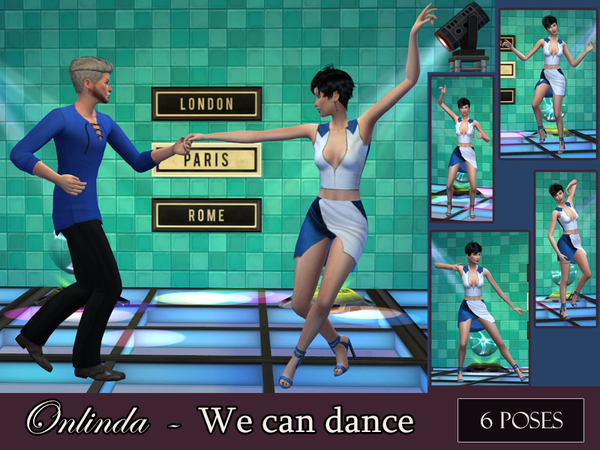 Sims 4 We can dance pose pack by StefaniaOnlinda at TSR