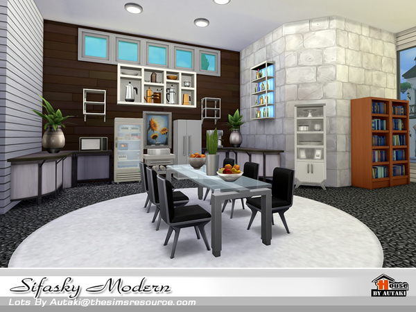 Sims 4 Sifasky Modern house by autaki at TSR