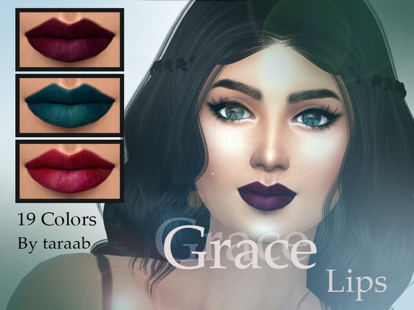 Sims 4 Grace Lips by taraab at TSR
