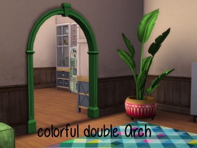 Sims 4 Colorful double Arch at ChiLLis Sims