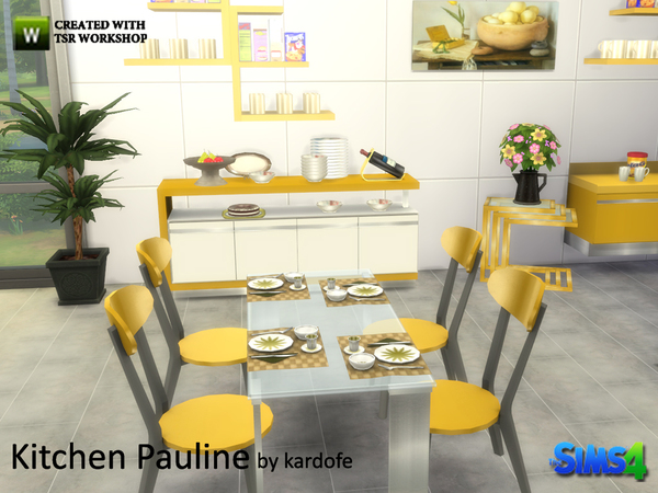 Sims 4 Kitchen Pauline 2 by kardofe at TSR