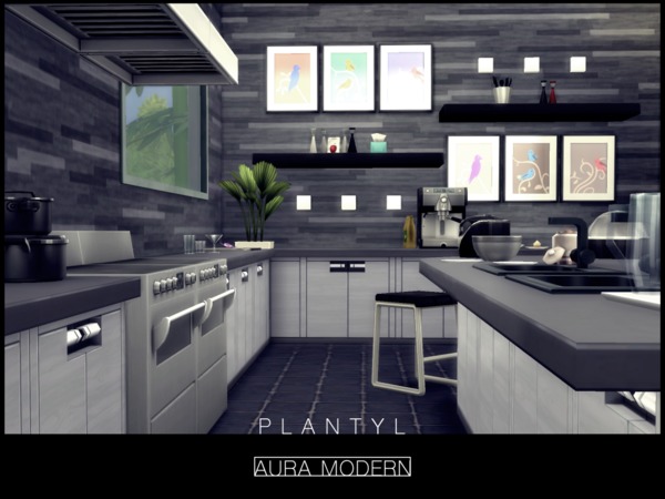 Sims 4 Aura Modern house by Plantyl at TSR