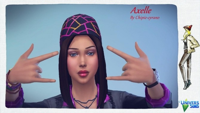 Sims 4 Axelle by chipie cyrano at L’UniverSims