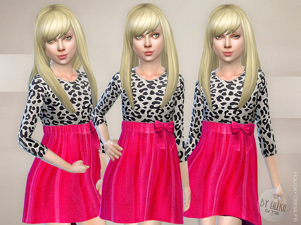 Sims 4 Holiday Dress P6 by lillka at TSR