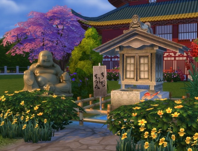 Sims 4 Maitreya Buddha statue by BigUglyHag at SimsWorkshop
