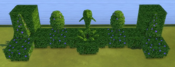 Sims 4 TheJim07s Hedges and Topiaries Set from TS2 conversion by BigUglyHag at SimsWorkshop