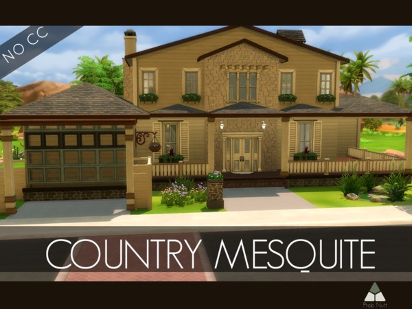 Sims 4 Country Mesquite Estate by ProbNutt at TSR