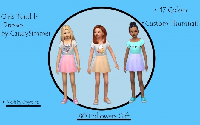 Sims 4 Cute Dresses For Kids by CandySimmer at SimsWorkshop