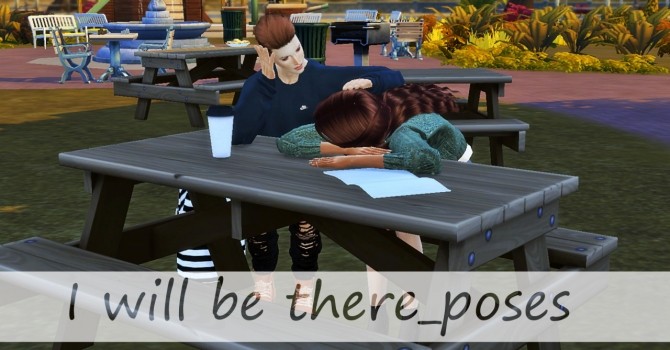 Sims 4 I will be there posepack at Simsnema