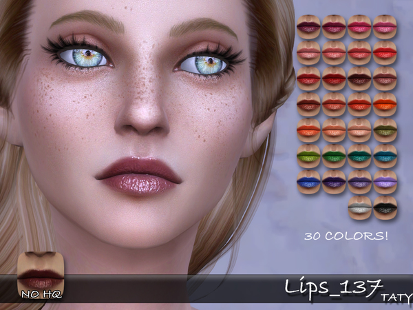 Sims 4 Lips 137 by tatygagg at TSR