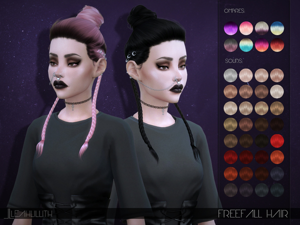 Sims 4 Freefall Hair by LeahLillith at TSR
