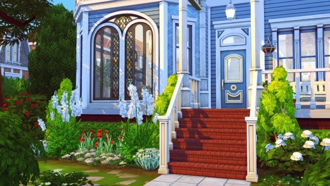 Sims 4 Red roof victorian house at Jenba Sims
