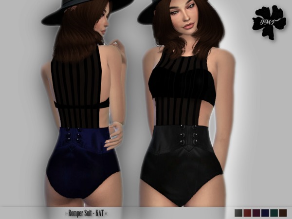 Sims 4 IMF Romper Suit KAT by IzzieMcFire at TSR