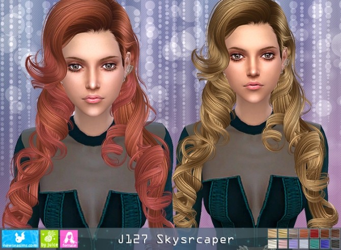 Sims 4 JU127 Skyscraper hair (Pay) at Newsea Sims 4