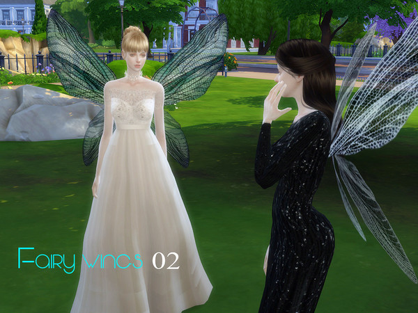 Sims 4 Fairy wings 02 by S Club LL at TSR