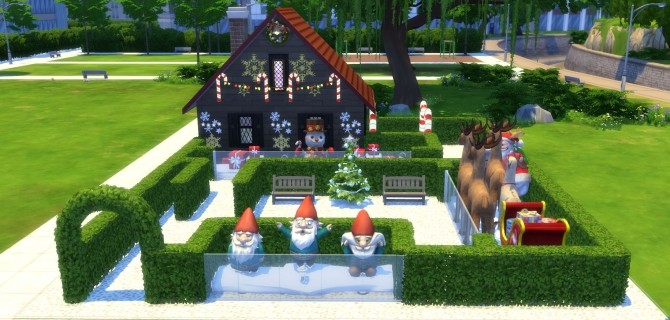 Sims 4 Santas Cove lot by Snowhaze at TSR