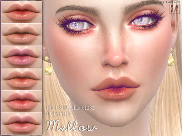 Sims 4 Mellow Lip Gloss by Screaming Mustard at TSR