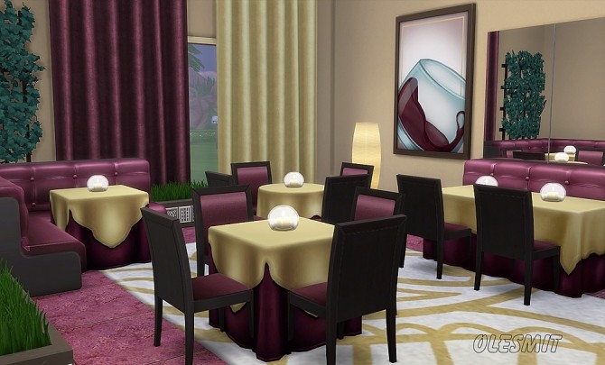 Sims 4 Restaurant Set at OleSims