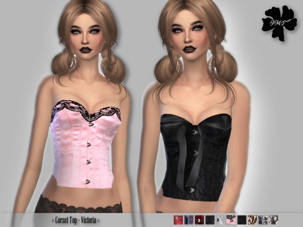 Sims 4 IMF Corset Top Victoria by IzzieMcFire at TSR